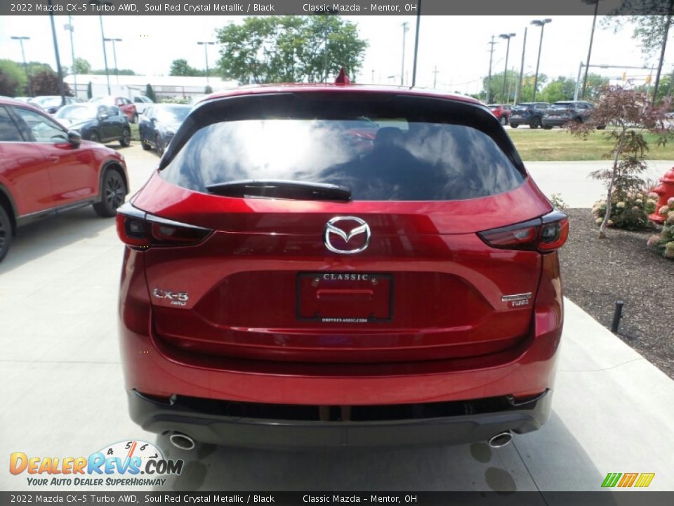 2022 Mazda CX-5 Turbo AWD Soul Red Crystal Metallic / Black Photo #5