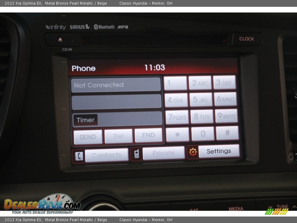 2013 Kia Optima EX Metal Bronze Pearl Metallic / Beige Photo #10