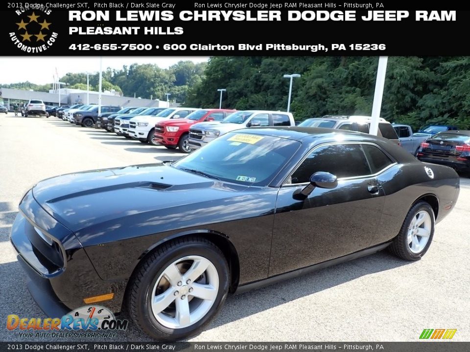 2013 Dodge Challenger SXT Pitch Black / Dark Slate Gray Photo #1
