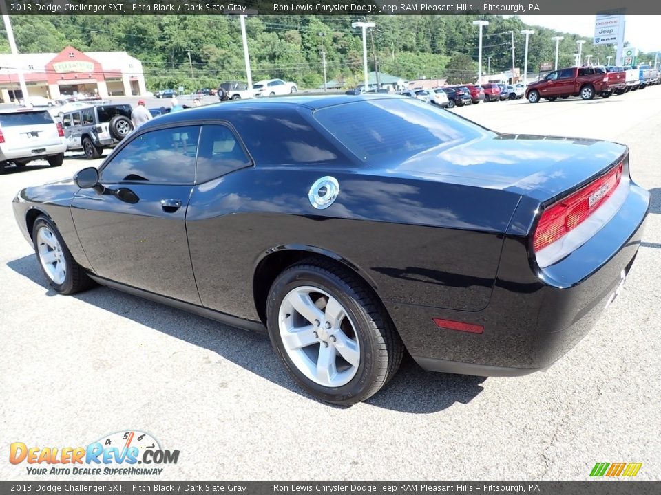 2013 Dodge Challenger SXT Pitch Black / Dark Slate Gray Photo #3