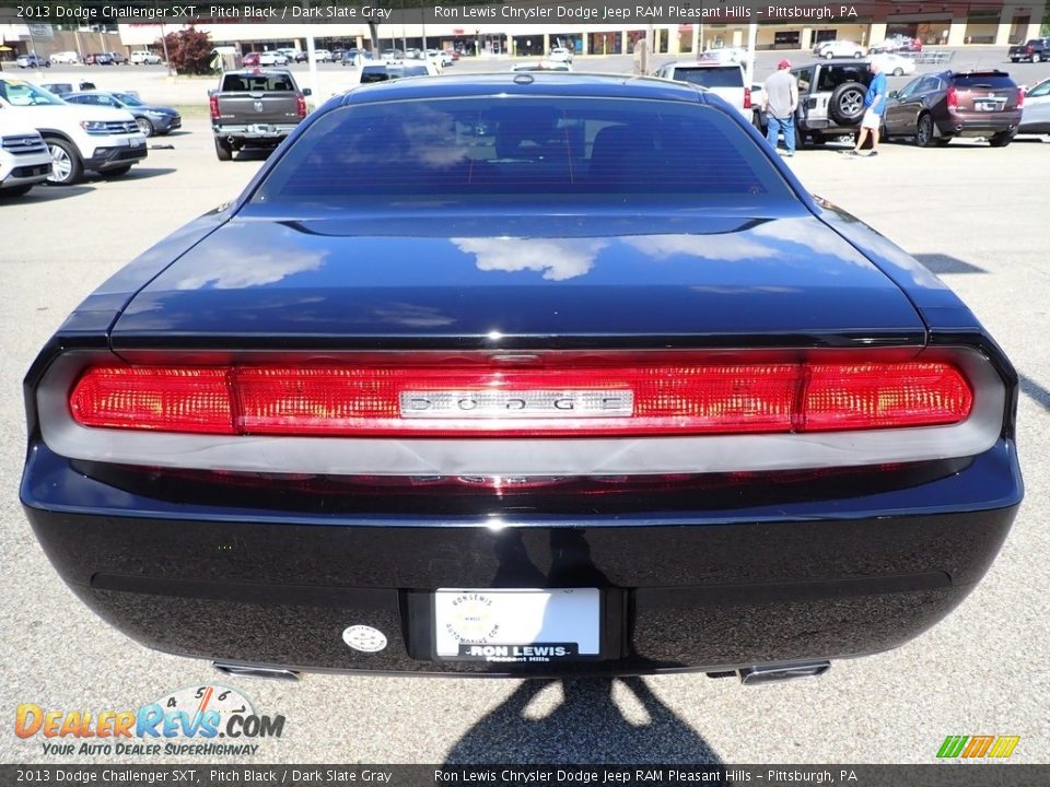 2013 Dodge Challenger SXT Pitch Black / Dark Slate Gray Photo #5