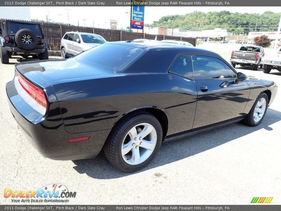 2013 Dodge Challenger SXT Pitch Black / Dark Slate Gray Photo #6