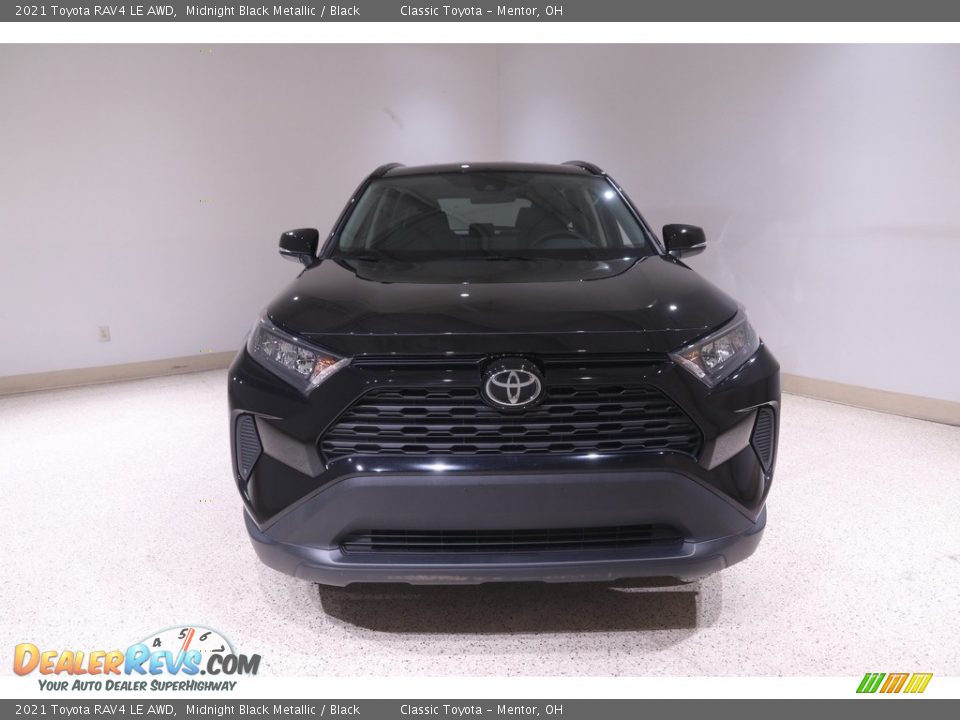 2021 Toyota RAV4 LE AWD Midnight Black Metallic / Black Photo #2