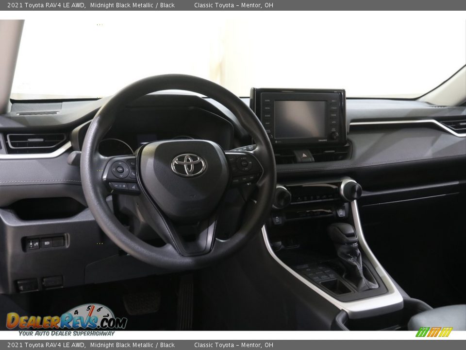 2021 Toyota RAV4 LE AWD Midnight Black Metallic / Black Photo #6