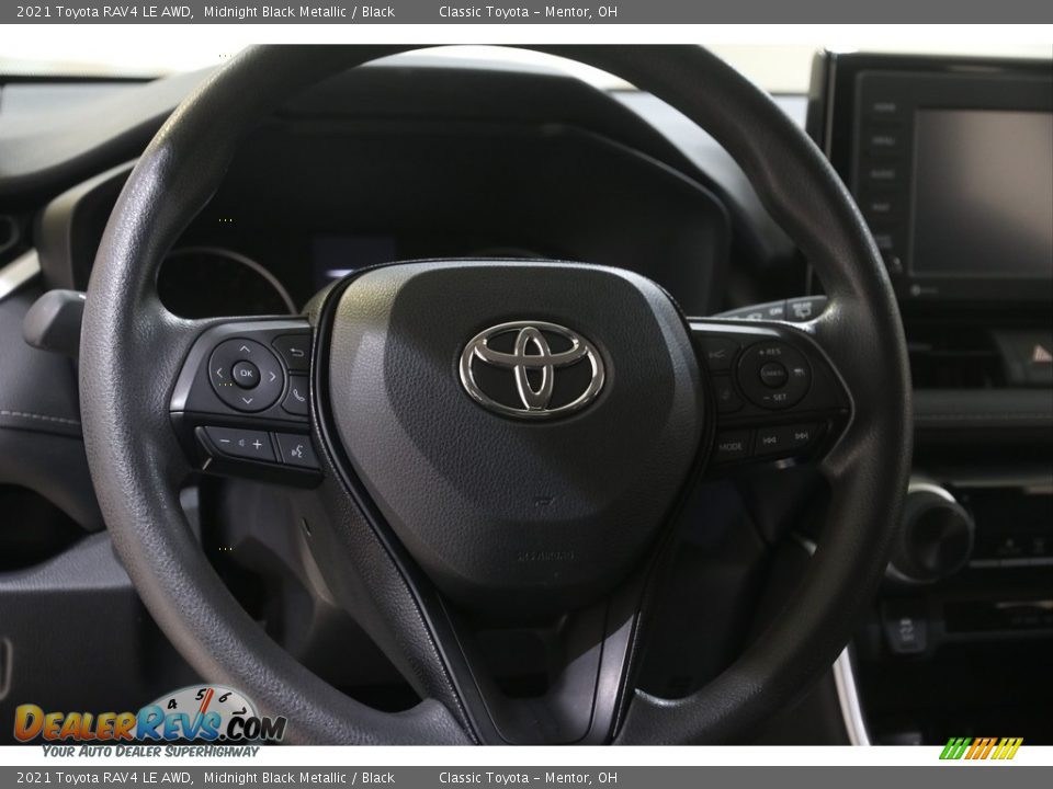 2021 Toyota RAV4 LE AWD Midnight Black Metallic / Black Photo #7