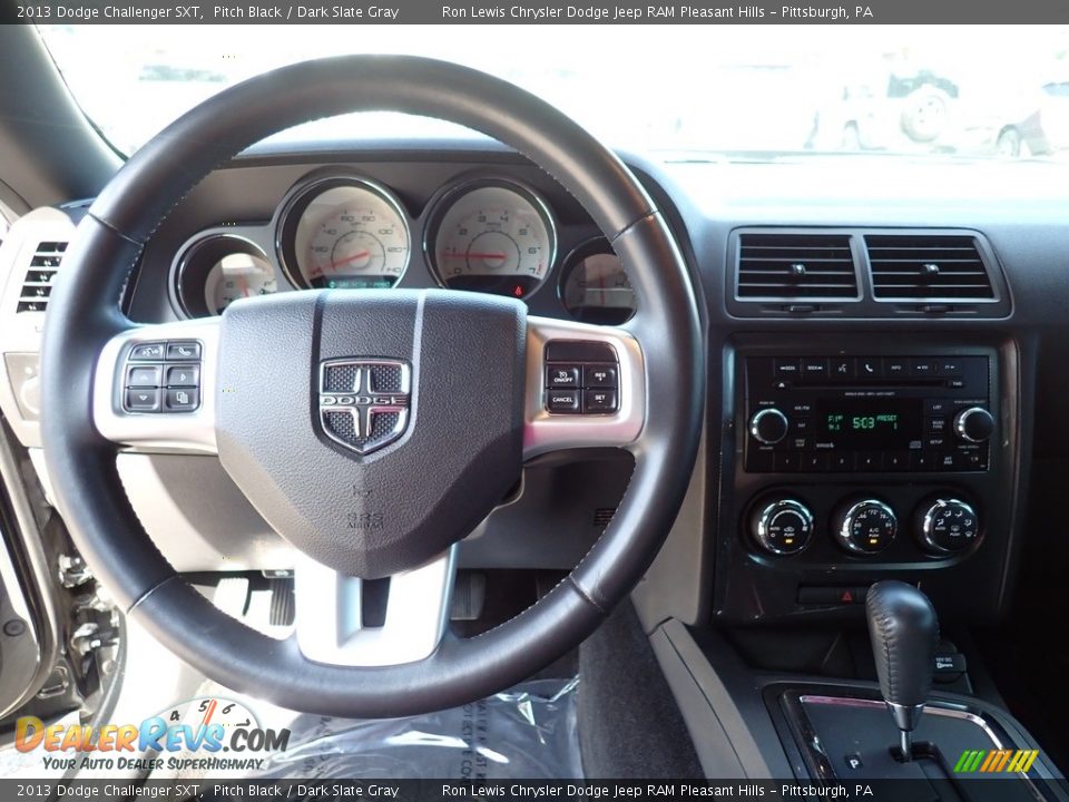 2013 Dodge Challenger SXT Pitch Black / Dark Slate Gray Photo #13