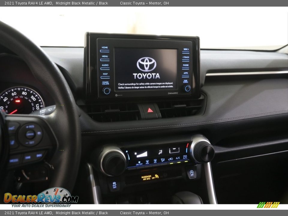2021 Toyota RAV4 LE AWD Midnight Black Metallic / Black Photo #9