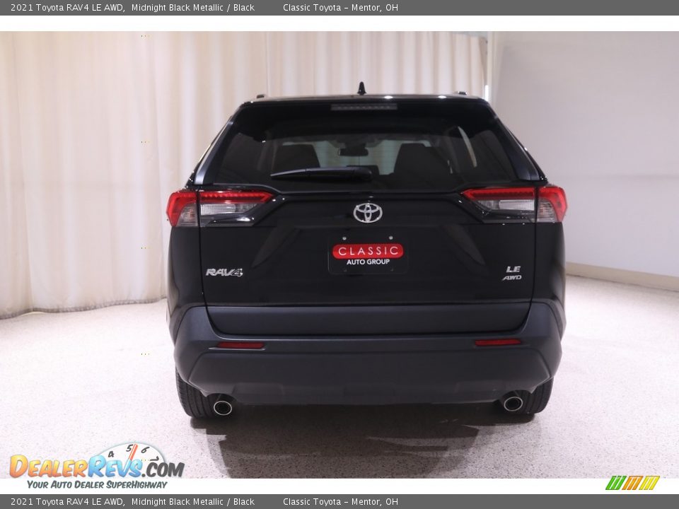 2021 Toyota RAV4 LE AWD Midnight Black Metallic / Black Photo #17