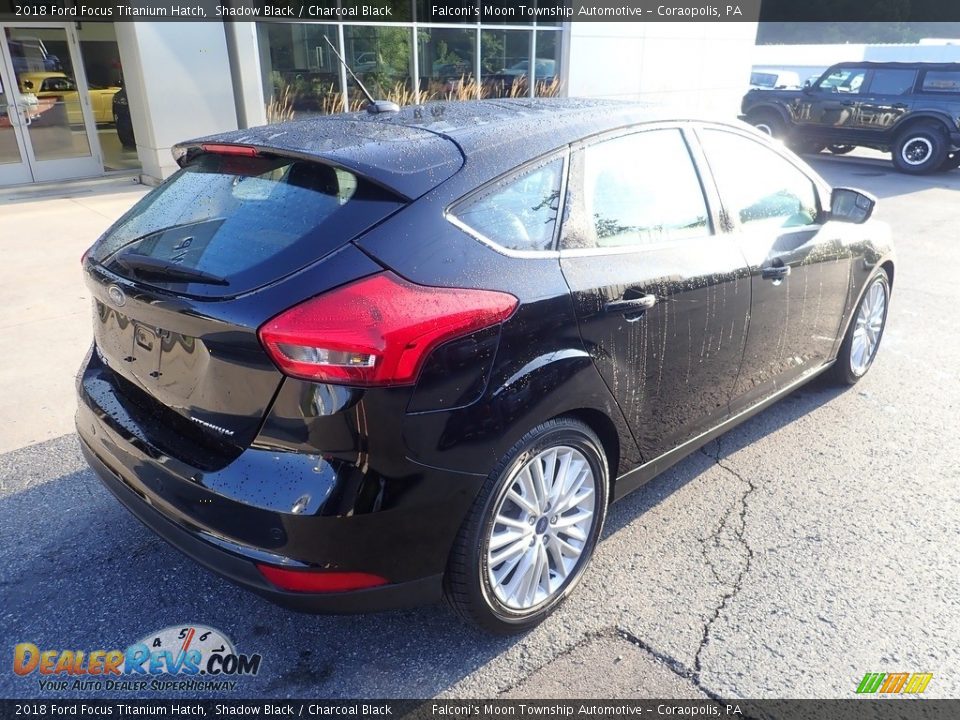 2018 Ford Focus Titanium Hatch Shadow Black / Charcoal Black Photo #2