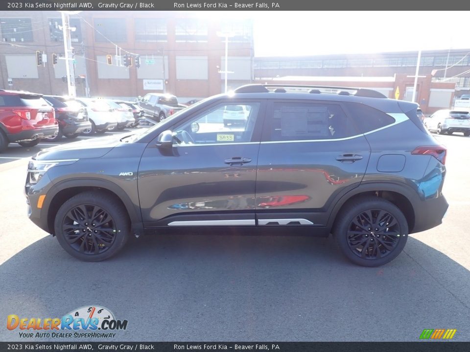 2023 Kia Seltos Nightfall AWD Gravity Gray / Black Photo #5