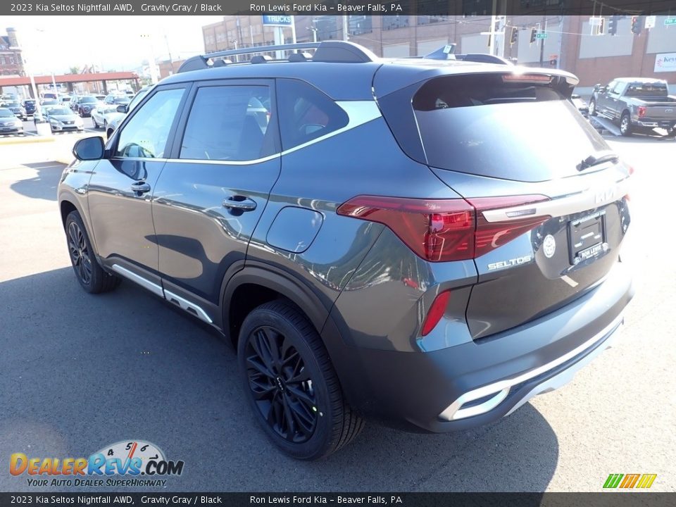 2023 Kia Seltos Nightfall AWD Gravity Gray / Black Photo #6