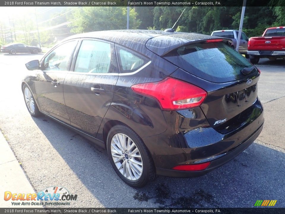 2018 Ford Focus Titanium Hatch Shadow Black / Charcoal Black Photo #6