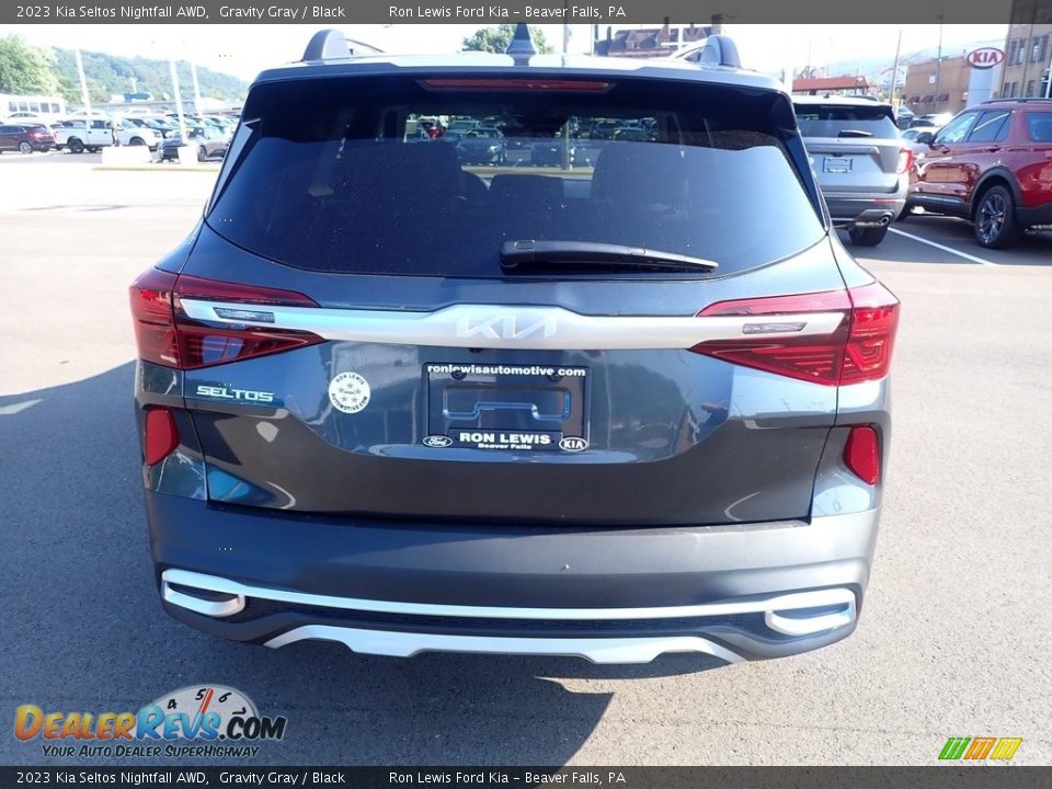 2023 Kia Seltos Nightfall AWD Gravity Gray / Black Photo #7