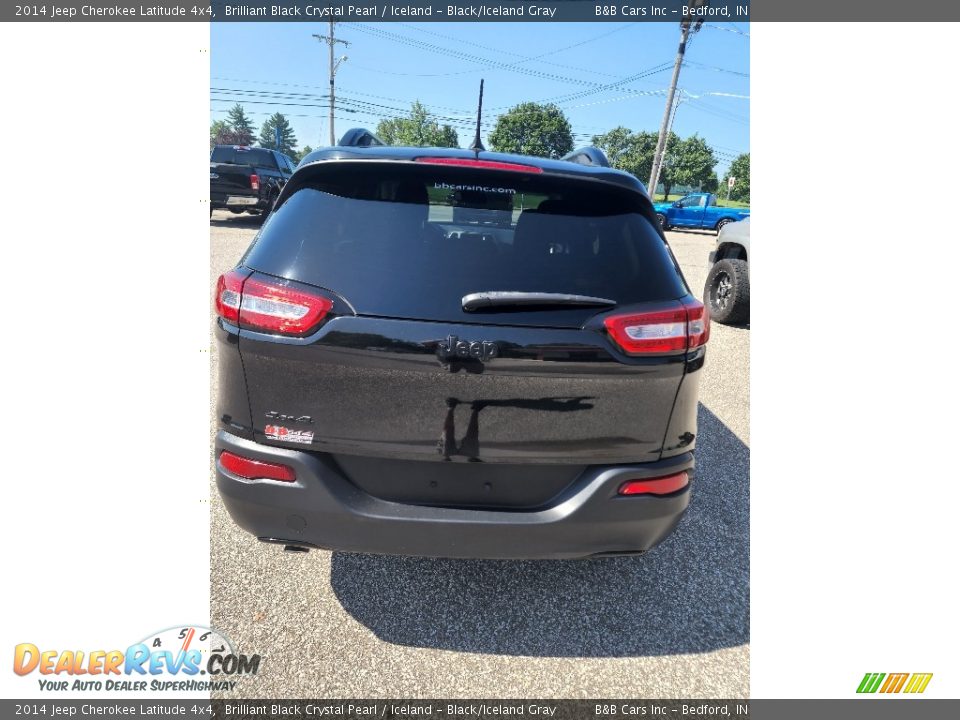 2014 Jeep Cherokee Latitude 4x4 Brilliant Black Crystal Pearl / Iceland - Black/Iceland Gray Photo #6