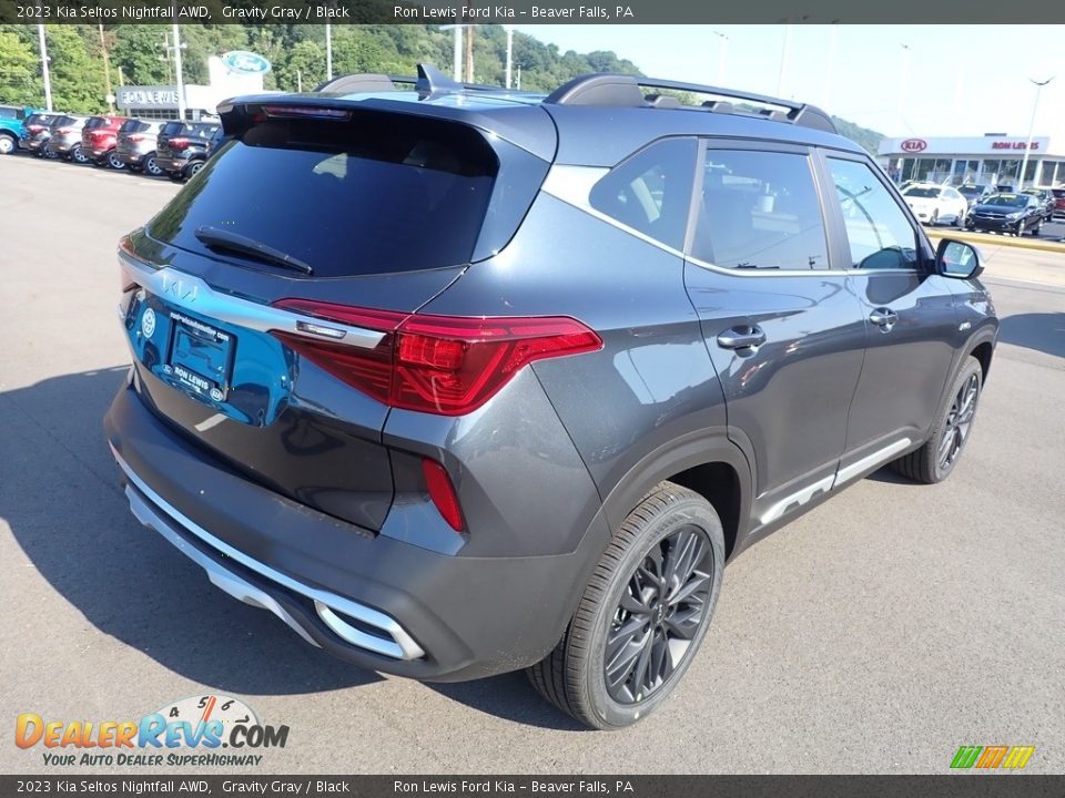 2023 Kia Seltos Nightfall AWD Gravity Gray / Black Photo #8