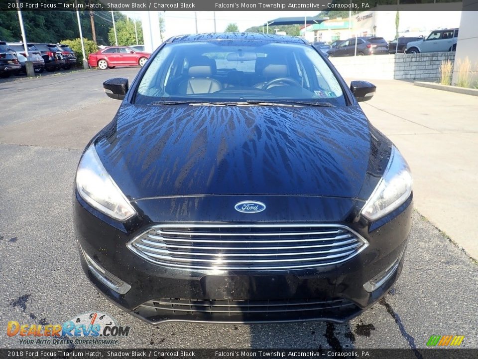 2018 Ford Focus Titanium Hatch Shadow Black / Charcoal Black Photo #8