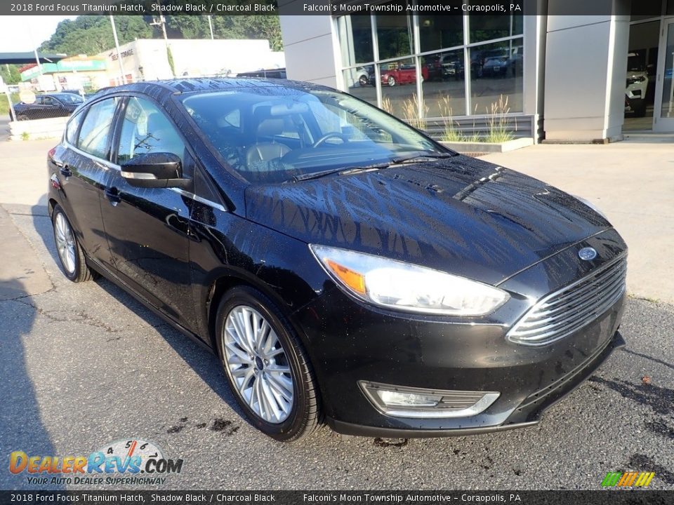 2018 Ford Focus Titanium Hatch Shadow Black / Charcoal Black Photo #9