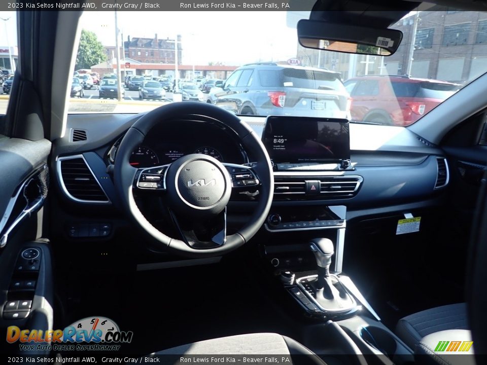 2023 Kia Seltos Nightfall AWD Gravity Gray / Black Photo #13
