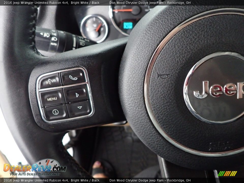 2016 Jeep Wrangler Unlimited Rubicon 4x4 Bright White / Black Photo #15