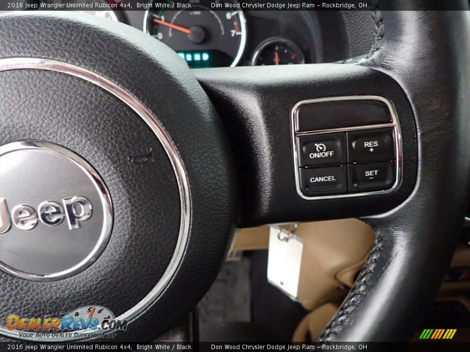 2016 Jeep Wrangler Unlimited Rubicon 4x4 Bright White / Black Photo #16