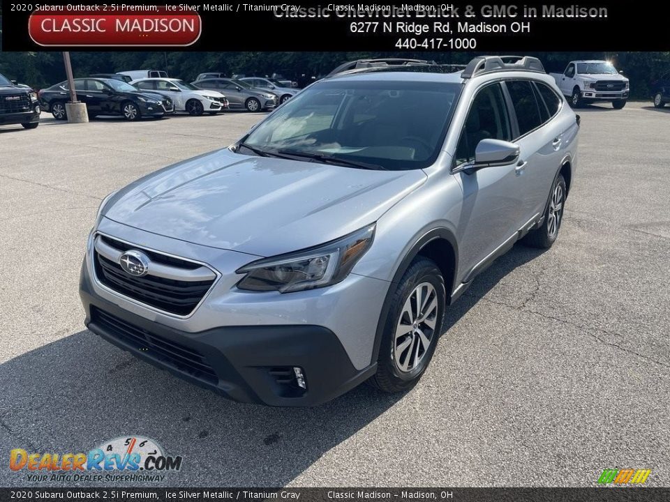 2020 Subaru Outback 2.5i Premium Ice Silver Metallic / Titanium Gray Photo #1