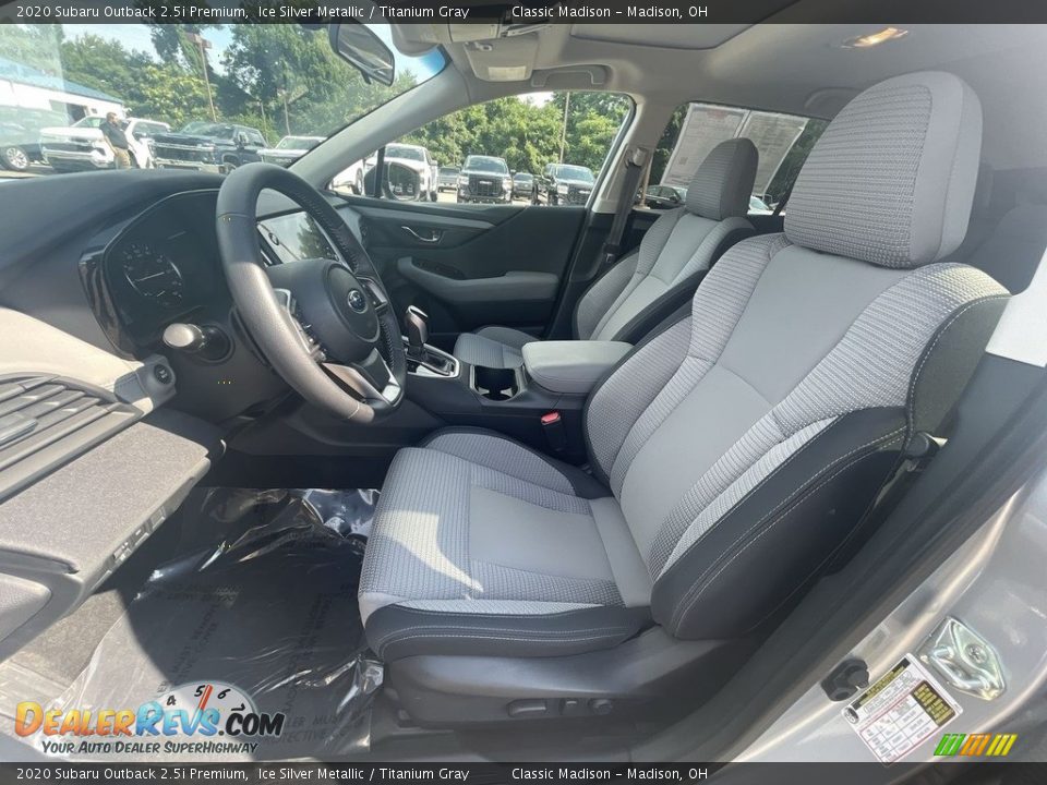 2020 Subaru Outback 2.5i Premium Ice Silver Metallic / Titanium Gray Photo #6