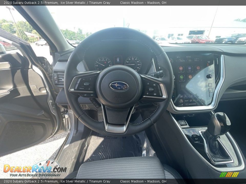 2020 Subaru Outback 2.5i Premium Ice Silver Metallic / Titanium Gray Photo #9