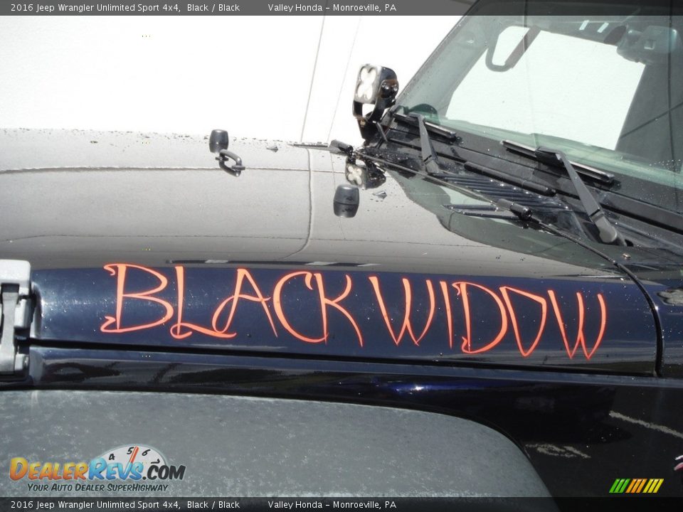 2016 Jeep Wrangler Unlimited Sport 4x4 Black / Black Photo #3