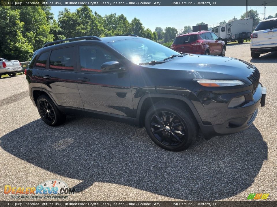 2014 Jeep Cherokee Latitude 4x4 Brilliant Black Crystal Pearl / Iceland - Black/Iceland Gray Photo #29