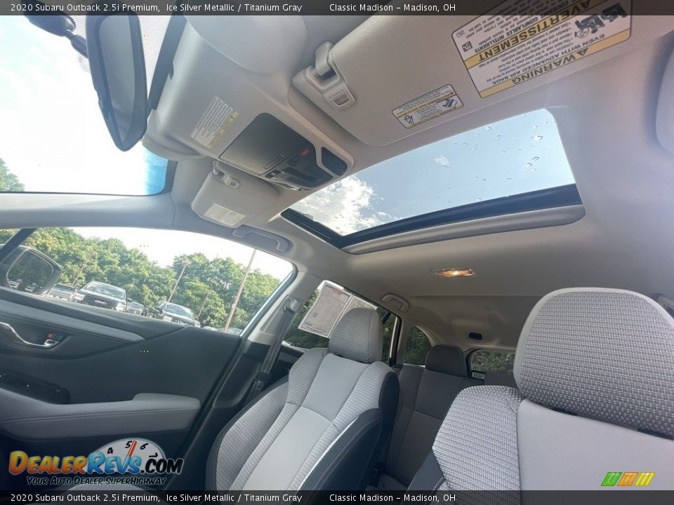 2020 Subaru Outback 2.5i Premium Ice Silver Metallic / Titanium Gray Photo #16