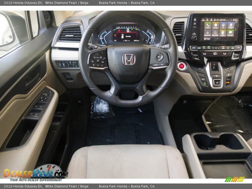 2019 Honda Odyssey EX White Diamond Pearl / Beige Photo #5