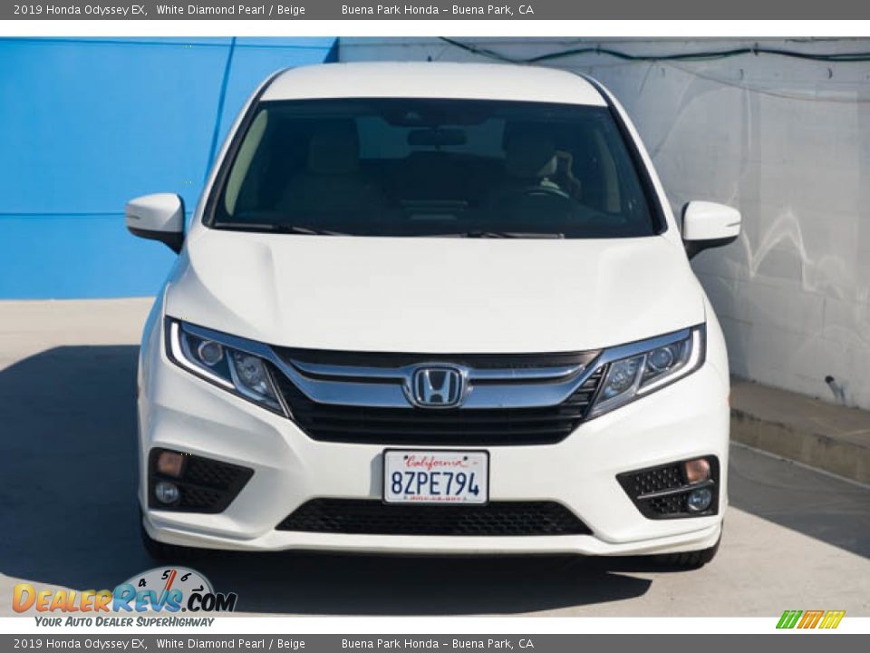 2019 Honda Odyssey EX White Diamond Pearl / Beige Photo #7