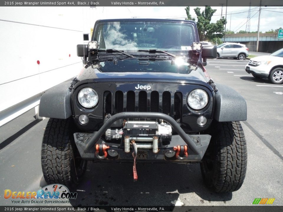 2016 Jeep Wrangler Unlimited Sport 4x4 Black / Black Photo #6