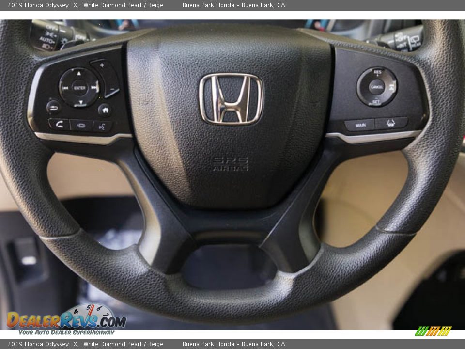 2019 Honda Odyssey EX White Diamond Pearl / Beige Photo #11