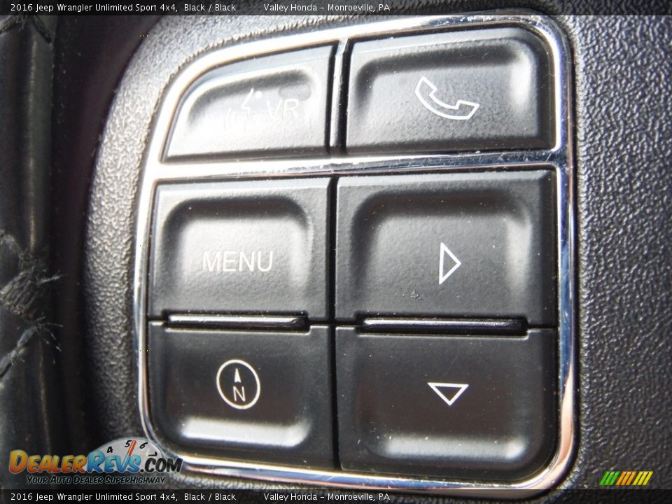 2016 Jeep Wrangler Unlimited Sport 4x4 Black / Black Photo #23