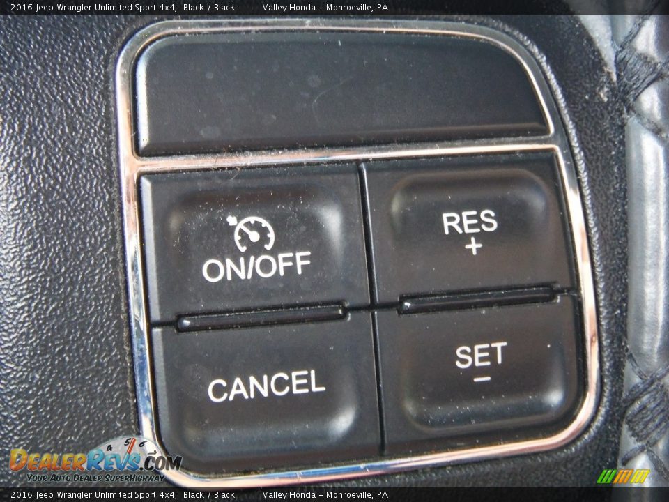 2016 Jeep Wrangler Unlimited Sport 4x4 Black / Black Photo #24