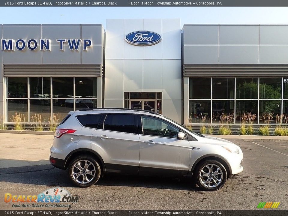 2015 Ford Escape SE 4WD Ingot Silver Metallic / Charcoal Black Photo #1
