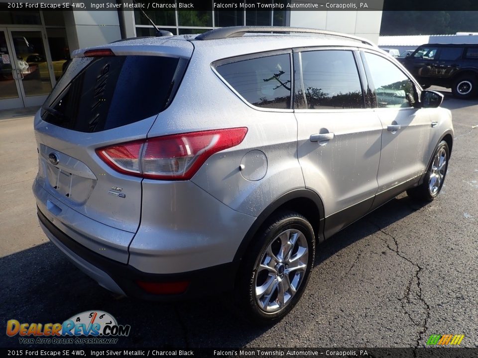 2015 Ford Escape SE 4WD Ingot Silver Metallic / Charcoal Black Photo #2