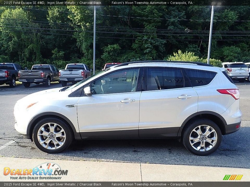 2015 Ford Escape SE 4WD Ingot Silver Metallic / Charcoal Black Photo #6