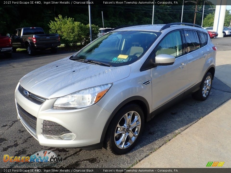 2015 Ford Escape SE 4WD Ingot Silver Metallic / Charcoal Black Photo #7
