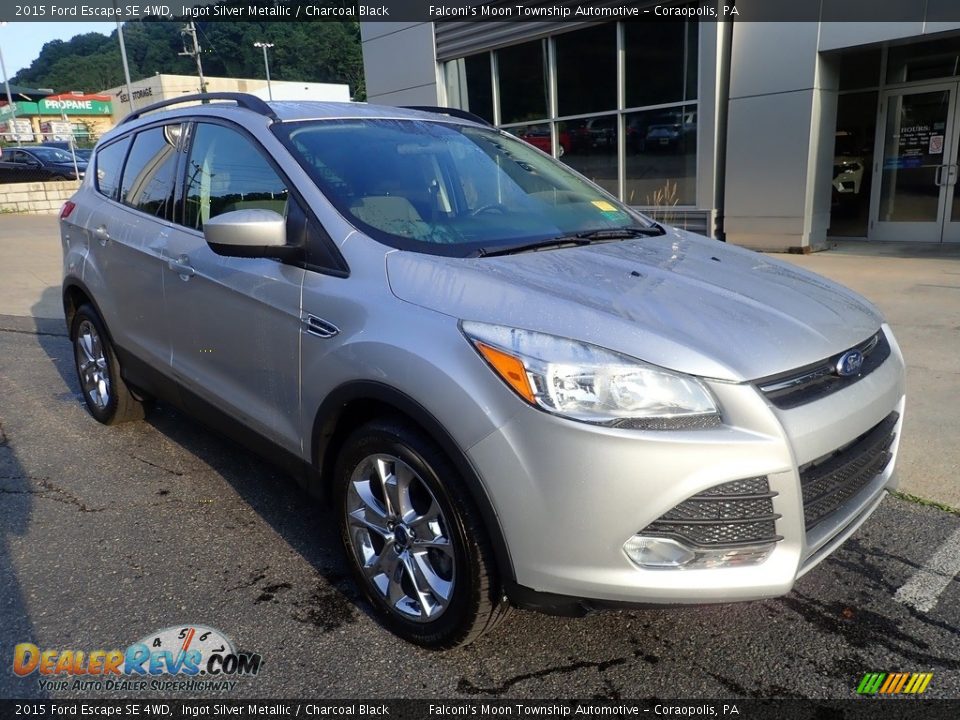 2015 Ford Escape SE 4WD Ingot Silver Metallic / Charcoal Black Photo #9
