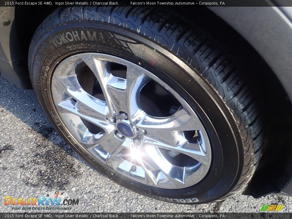 2015 Ford Escape SE 4WD Ingot Silver Metallic / Charcoal Black Photo #10