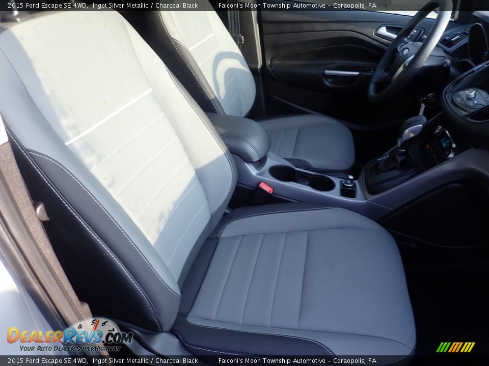 2015 Ford Escape SE 4WD Ingot Silver Metallic / Charcoal Black Photo #11