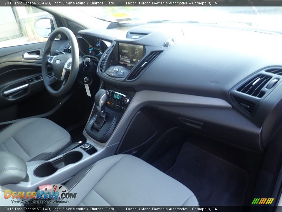 2015 Ford Escape SE 4WD Ingot Silver Metallic / Charcoal Black Photo #12