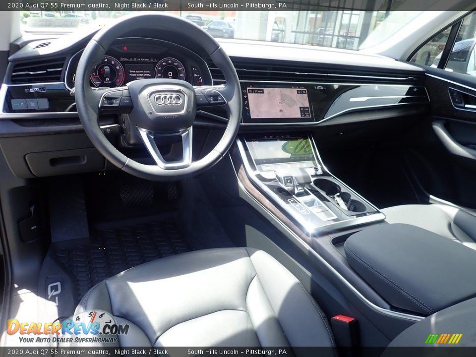 Black Interior - 2020 Audi Q7 55 Premium quattro Photo #17
