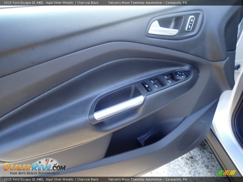 2015 Ford Escape SE 4WD Ingot Silver Metallic / Charcoal Black Photo #23