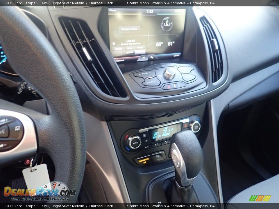 2015 Ford Escape SE 4WD Ingot Silver Metallic / Charcoal Black Photo #26