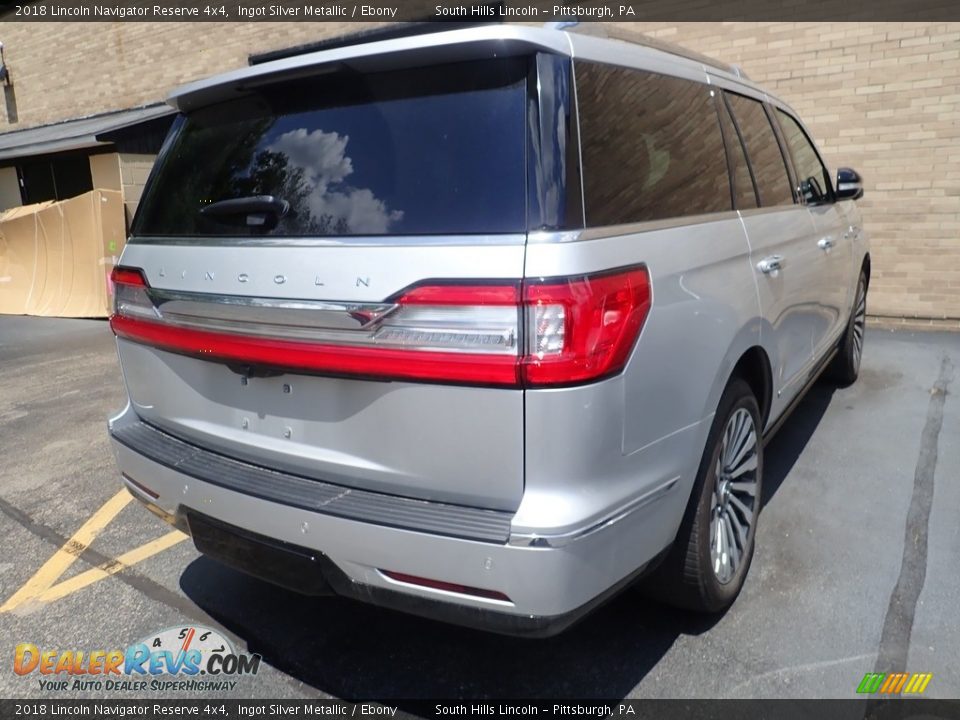 2018 Lincoln Navigator Reserve 4x4 Ingot Silver Metallic / Ebony Photo #4