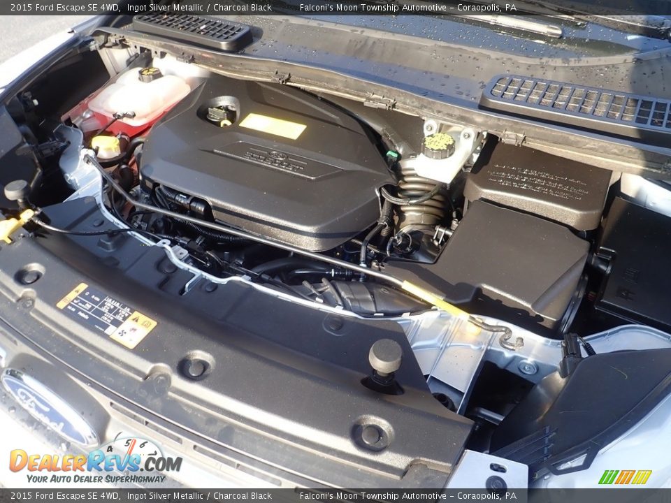 2015 Ford Escape SE 4WD Ingot Silver Metallic / Charcoal Black Photo #30