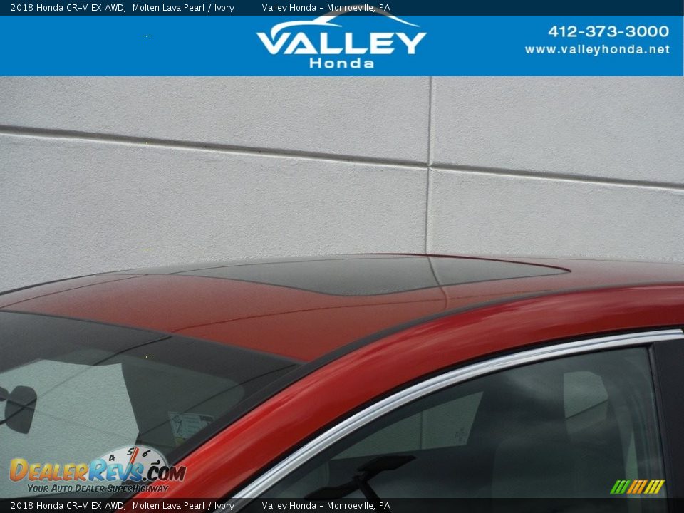 2018 Honda CR-V EX AWD Molten Lava Pearl / Ivory Photo #3